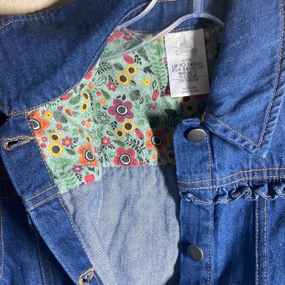 Disney Animators Girls sz 9/10 Denim Jean Jacket - Picture 6 of 8
